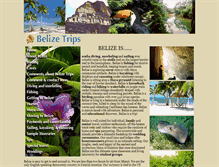 Tablet Screenshot of belize-trips.com